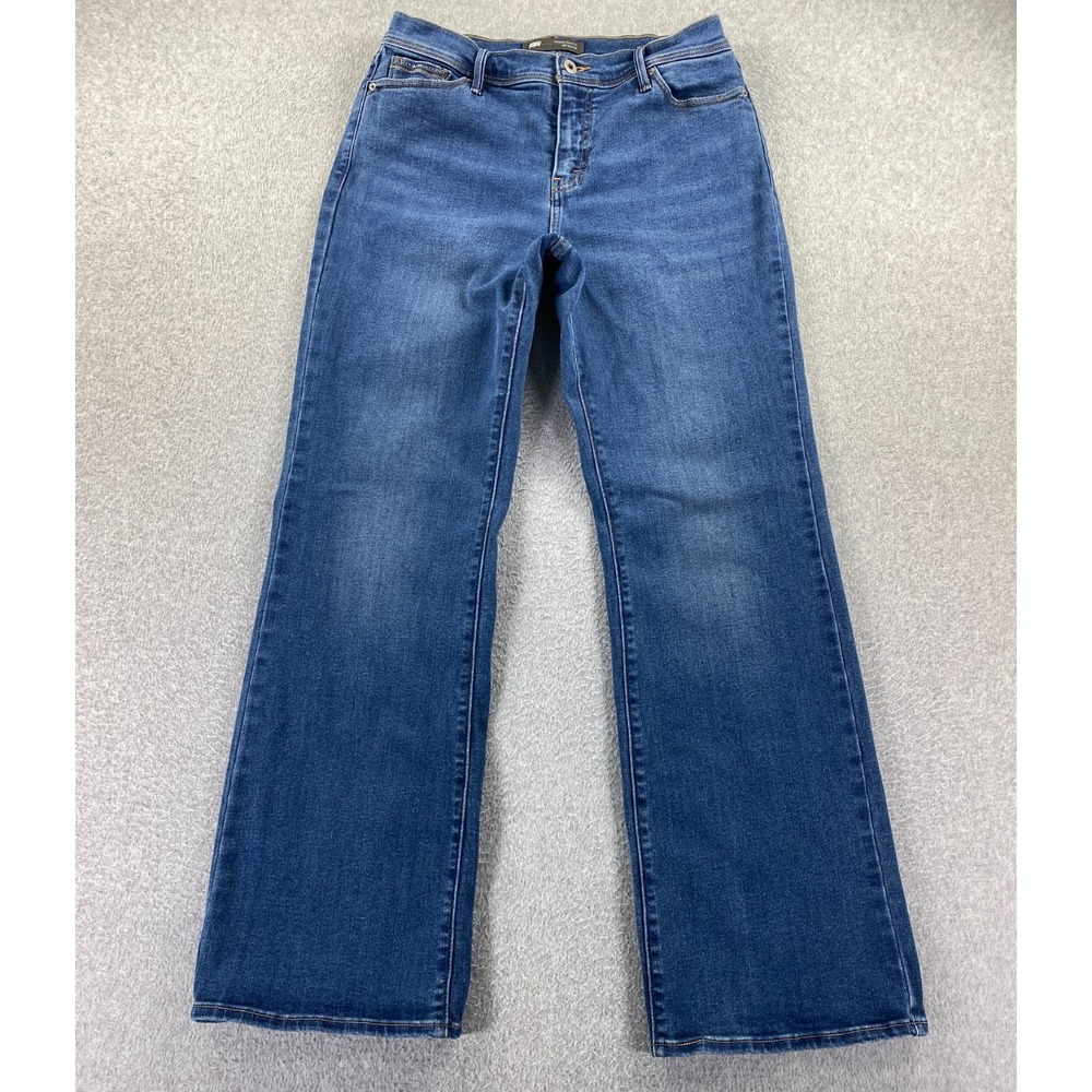 Levis 512 Perfectly Slimming Jeans Womens 12M Bootcut Med Wash Stretch High Rise